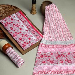 Kishori Sarees Floral Printed Pure Cotton Unstitched Dress Material-image-98