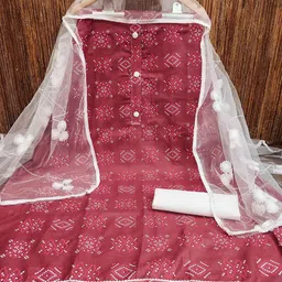 KALINI Printed Unstitched Dress Material-image-35