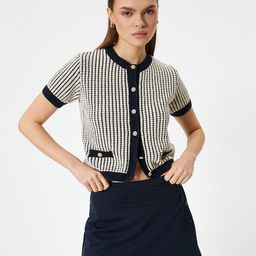 Koton Self Design Cardigan Sweater-image-19