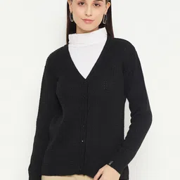 CREATIVE LINE Cable Knit Woollen Cardigan-picture-50