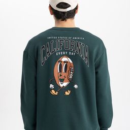 DeFacto Typography Printed Pullover-picture-0