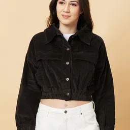 Being Human Crop Woven Jacket-picture-50