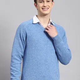 Monte Carlo V-Neck Woollen Pullover-image-43