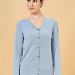 Annabelle by Pantaloons V-Neck Cardigan Sweaters-image-96