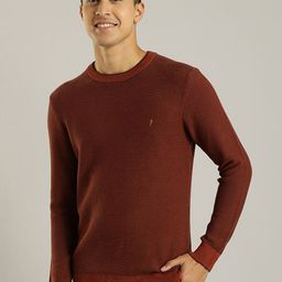 Indian Terrain Round Neck Pure Cotton Pullover Sweaters-picture-23