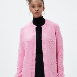 Koton Self Design Front Open Sweater-image-51