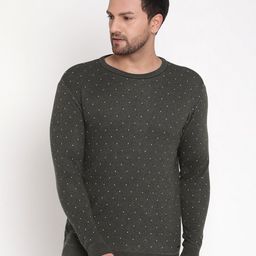 METTLE Men Olive Green Pullover-image-72
