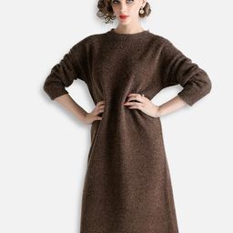 JC Collection Women Brown Longline Pullover-image-75