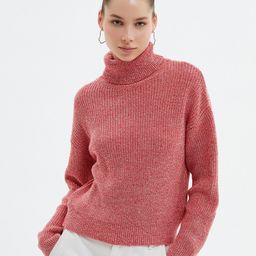 Koton Ribbed Turtle Neck Long Sleeves Acrylic Pullover Sweater-image-16