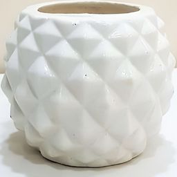 Your Local Store White Textured Ceramic Planter-39