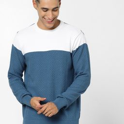 Celio Colourblocked Cotton Pullover-image-96