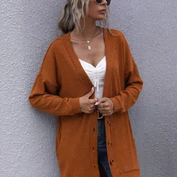 Stylecast X KPOP Women Ribbed Longline Cardigan Sweater-image-75