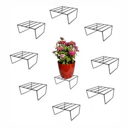 appeasy 9-Pcs Black Square Metal Planter Stands-26
