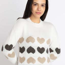 Status Quo Conversational Printed Ribbed Pullover-picture-7