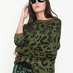 LULU & SKY Animal Self Design Pullover-picture-31