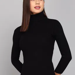 BAESD Turtle Neck Self Design Pullover-50