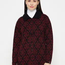 CREATIVE LINE Self Design Woollen Cardigan-image-34