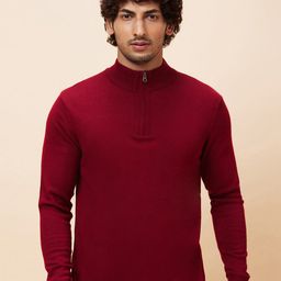 Globus Mock Collar Long Sleeves Acrylic Pullover-picture-30