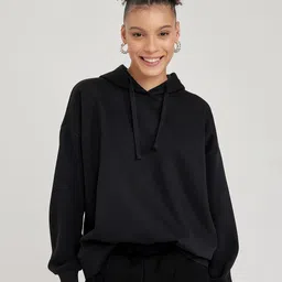 DeFacto Hooded Pullover Sweatshirt-image-12