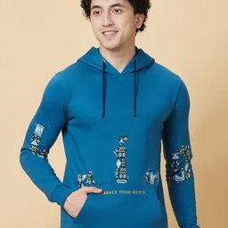 Being Human Printed Hooded Sweatshirt-image-31