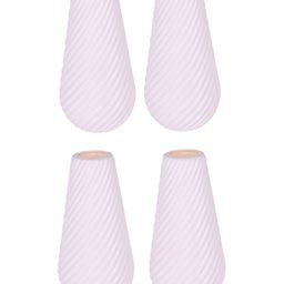 appeasy White 4Pcs Textured Metal Planters-19