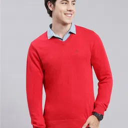 Monte Carlo V-Neck Cotton Pullover Sweaters-image-53