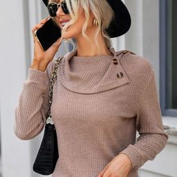 Stylecast X KPOP Women Stylish Neck Solid Pullover Sweater-image-44