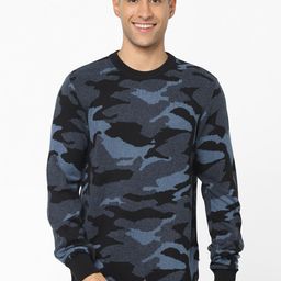 Celio Camouflage Printed Cotton Pullover-picture-16