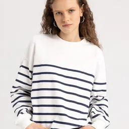 DeFacto Striped Round Neck Pullover-picture-25