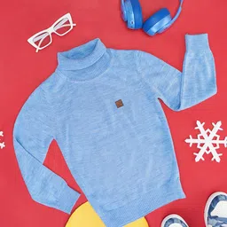 Pantaloons Junior Boys Turtle Neck Acrylic Pullover-image-29