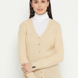 CREATIVE LINE Cable Knit Woolen Cardigan Sweater-image-69