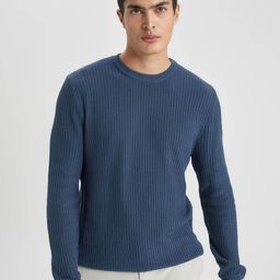 DeFacto Ribbed Acrylic Pullover-image-8