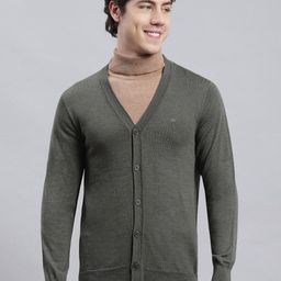 Monte Carlo V-Neck Woollen Cardigan-image-27