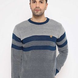 Duke Striped Acrylic Pullover-image-65