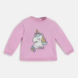 Chicco Girls Graphic Printed Pullover Sweaters-image-34
