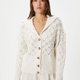 Koton V-Neck Open Knit Pullover-image-50