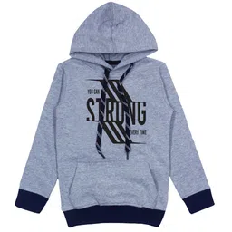 CoolTees4U Kids Typography Printed Hooded Cotton Fleece Sweatshirt-image-58