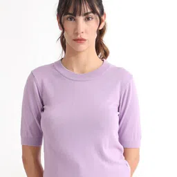 RAREISM Basic Round Neck Sweaters-image-90