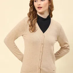 Monte Carlo V-Neck Woollen Cardigan-image-87