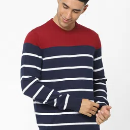 Celio Striped Cotton Pullover-picture-32