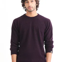 RARE RABBIT Men Bocle Crew Neck Sweater-picture-0