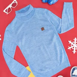 Pantaloons Junior Boys Turtle Neck Acrylic Pullover-image-78