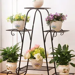 TRUSTBASKET Marvel Black Planter Stand-23