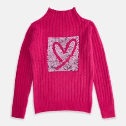 Pantaloons Junior Girls Fuchsia & Lavender Striped Pullover-picture-21