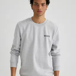 DeFacto Ribbed Pullover Sweatshirt-picture-27