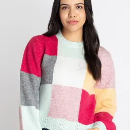 Status Quo Colourblocked Pullover-image-57