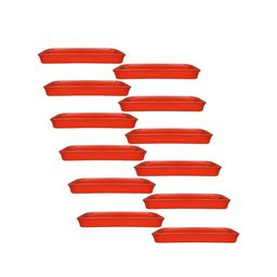 TRUSTBASKET 12 Pcs Brown Textured Planter Saucers-12