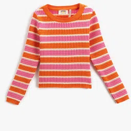 Koton Girls Striped Pullover-image-40