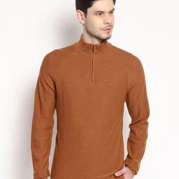 Blackberrys Men Mustard Solid Pullover Sweater-picture-30