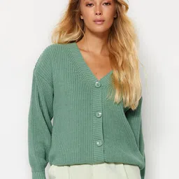 Trendyol Ribbed Cardigan Sweater-54